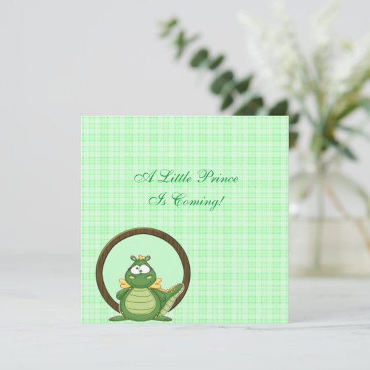 Invitation Dragon vert (Debout devant)