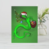 Invitation Dragon vert (Debout devant)