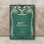 Invitation Dragon Viking Celtique 40e anniversaire<br><div class="desc">Le mariage invite au haut-elfe ou viking au coeur. Les pièces de coordination de cette suite de faire-part de mariage elves dragon comprennent des dragons et des détails Art nouveau avec du texte celtique sur un arrière - plan parchemin. Parfait pour votre gamer rpg, viking, mariage médiéval ou autre occasion....</div>