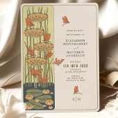 Invitation Dragonfly Belle Epoque Art Nouveau Mariage