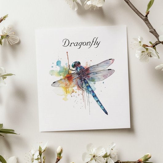 Invitation Dragonfly colorée personnalisable