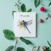Invitation Dragonfly colorée personnalisable