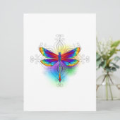 Invitation Dragonfly en arc-en-ciel (Debout devant)