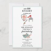 Invitation Dragons Knights Fairytale Château médiéval Anniver (Devant)