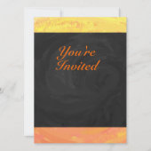 Invitation Dragons Oeil orange et noir Monogramme (Devant)