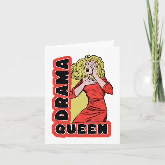 Invitation Drama Queen parce que tout m'excite trop (Devant)