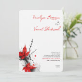 Invitation Dramatic Fall Wedding (Debout devant)