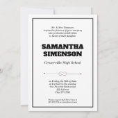 Invitation Dramatic Magazine Style Graduation Party (Dos)