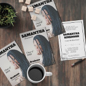 Invitation Dramatic Magazine Style Graduation Party