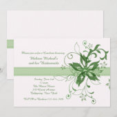 Invitation dramatique et fanfare verte (Devant / Derrière)