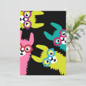 Invitation Drame Lama Camélidé Coloré (Debout devant)