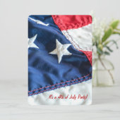 Invitation drapeau 4 juillet (Debout devant)