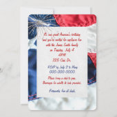 Invitation drapeau 4 juillet (Dos)