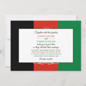 Invitation Drapeau afghan, Drapeau afghan Mariage (Devant)