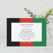 Invitation Drapeau afghan, Drapeau afghan Mariage (Debout devant)