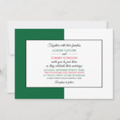 Invitation Drapeau algérien, Drapeau algérien Mariage (Devant)