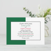 Invitation Drapeau algérien, Drapeau algérien Mariage (Debout devant)