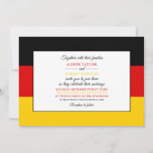 Invitation Drapeau allemand, Drapeau allemand Mariage (Devant)