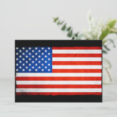 Invitation Drapeau américain (Debout devant)