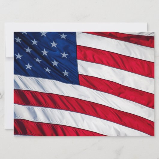 Invitation Drapeau américain (Dos)