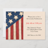 Invitation Drapeau américain (Devant)