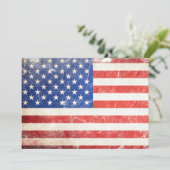Invitation Drapeau américain (Debout devant)