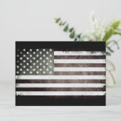 Invitation Drapeau américain (Debout devant)