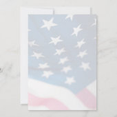 Invitation Drapeau américain 4 juillet barbecue patriotique (Dos)