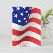 Invitation Drapeau américain du patriote Juillet 4 Inviations (Debout devant)