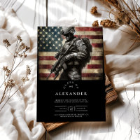 Drapeau américain Militaire Soldat Graduation