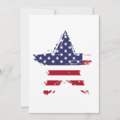 Invitation Drapeau américain modifiable 4 juillet (Dos)