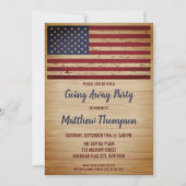 Invitation Drapeau américain patriotique (Devant)