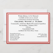 Invitation Drapeau américain patriotique avec le soldat de (Dos)