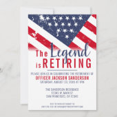 Invitation Drapeau américain patriotique de la retraite de la (Devant)