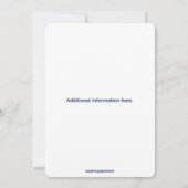 Invitation Drapeau américain Patriotique Editable Retraite mi (Dos)