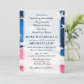 Invitation Drapeau américain patriotique Mariage chrétien (Debout devant)