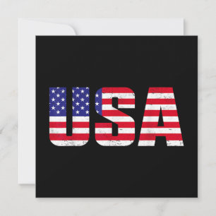Invitation Drapeau Américain Patriotique Pour Hommes Femmes E