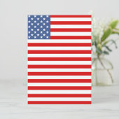 Invitation Drapeau américain pour le quatre juillet (Debout devant)