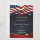 Invitation Drapeau américain | Réalisation de promotion de vi (Devant)