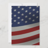 Invitation Drapeau américain | Réalisation de promotion de vi (Dos)