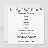 Invitation Drapeau américain - SRF (Dos)