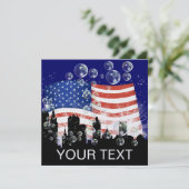 Invitation Drapeau américain - SRF (Debout devant)