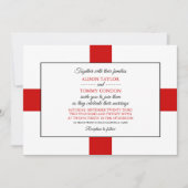 Invitation Drapeau anglais, Drapeau de l'Angleterre Mariage (Devant)