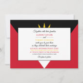 Invitation Drapeau Antigua-et-Barbuda, Mariage Antiguan Barbu (Devant)