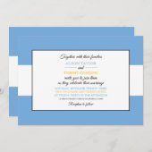 Invitation Drapeau argentin, Drapeau de l'Argentine Mariage (Devant / Derrière)