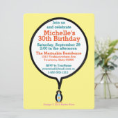 Invitation Drapeau argentin Pingouin parlant Mme (Debout devant)