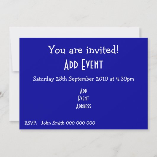 Invitation Drapeau australien (Dos)