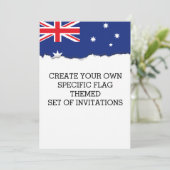 Invitation Drapeau australien (Debout devant)