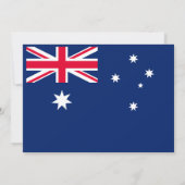 Invitation Drapeau australien, Drapeau australien Mariage (Dos)