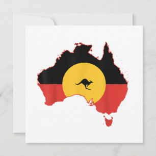 Invitation Drapeau autochtone T Chemise Australie Drapeau cad